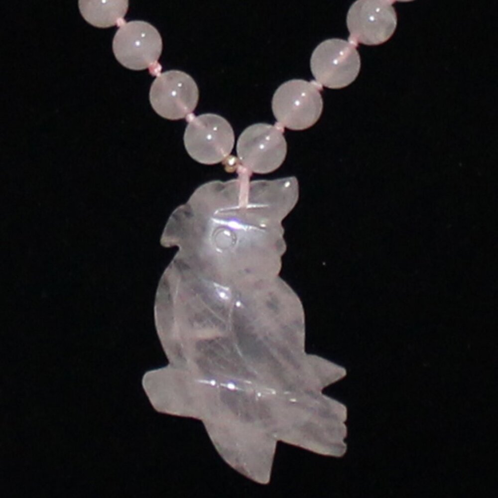 JADE BEAD NECKLACE - PHOENIX PENDANT - 14K GOLD-FILLED BEADS